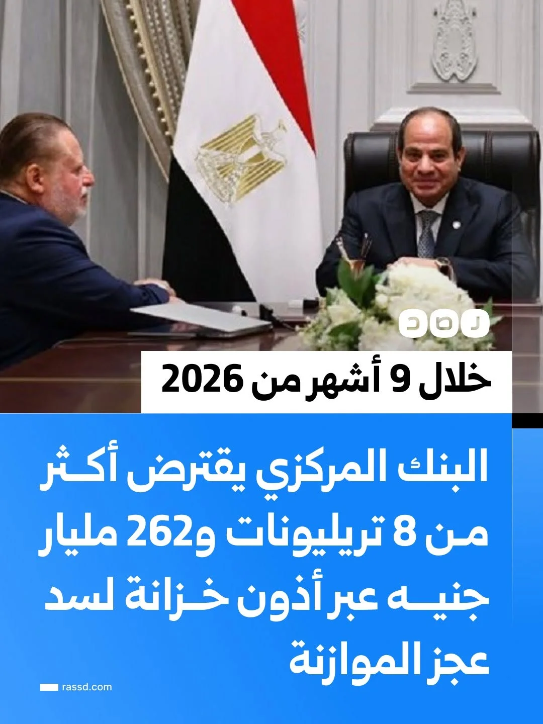 البنك المركزي يقترض أكثر من 8 تريليونات و262 مليار جنيه عبر أذون خزانة مقومة بالجنيه والدولار