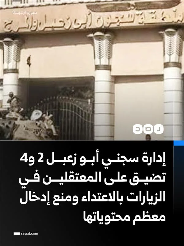 معتقلو سجن أبو زعبل 2 يمتنعون عن الخروج إلى الزيارة عدة ساعات بعد منع إدارة السجن معظم محتويات الزيارات