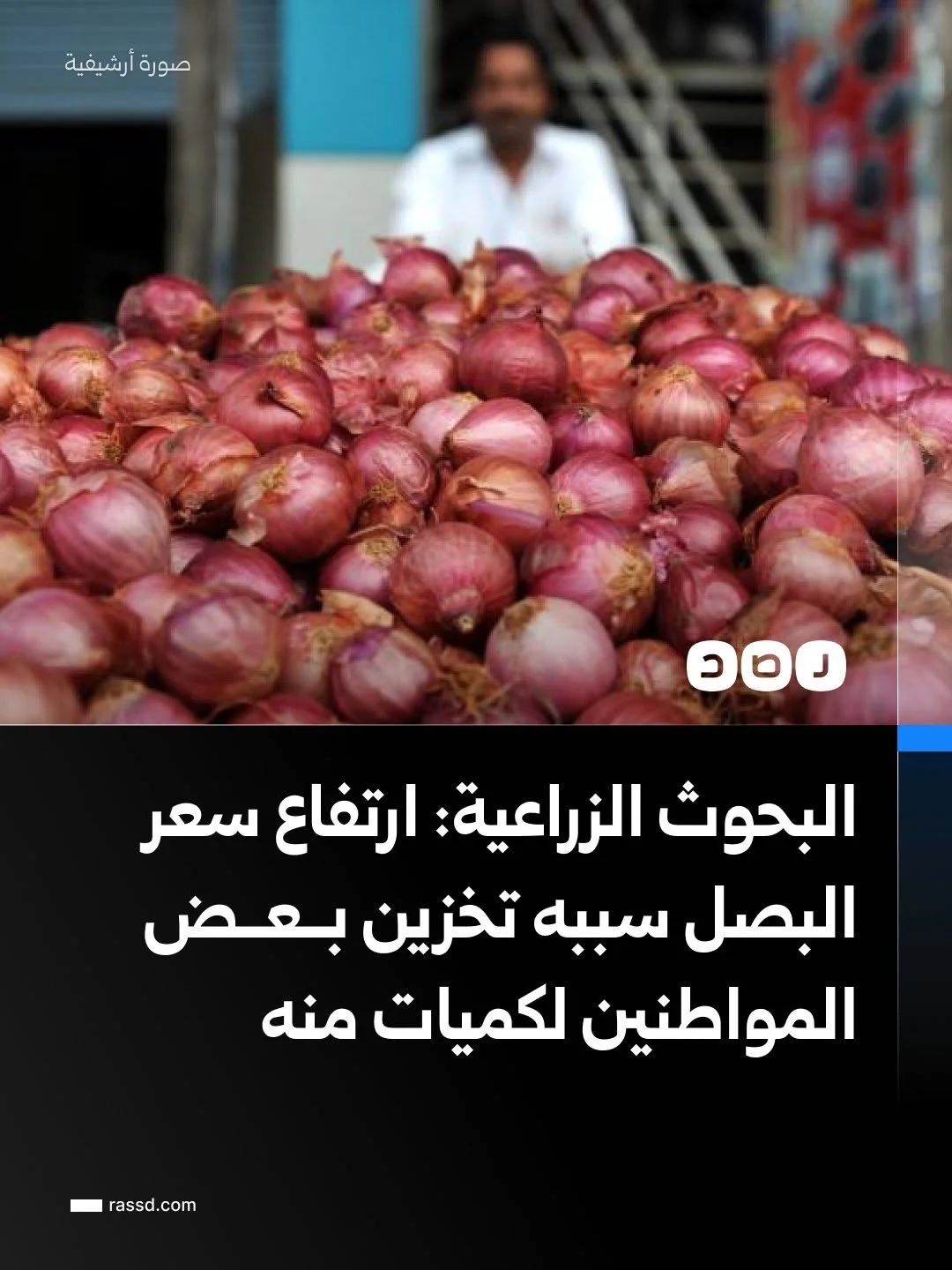 وزارة الزراعة تبرر ارتفاع سعر البصل بقيام بعض المواطنين بتخزين كميات منه خلال الفترة الماضية