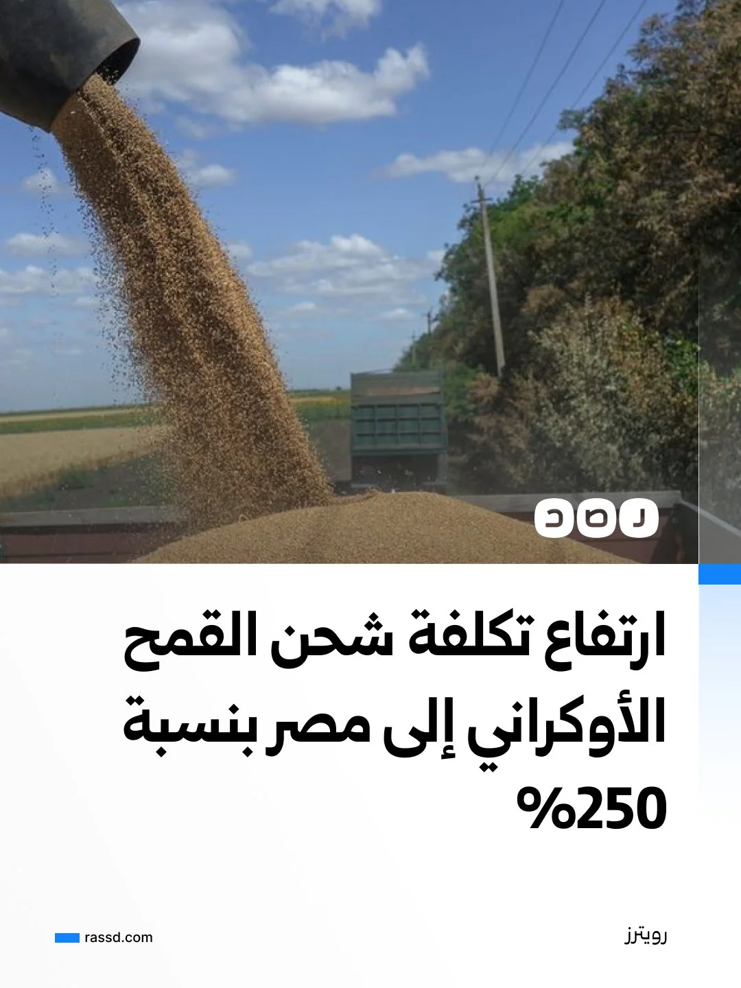 ارتفاع تكلفة شحن القمح الأوكراني لمصر بزيادة تقارب الـ250%  ب